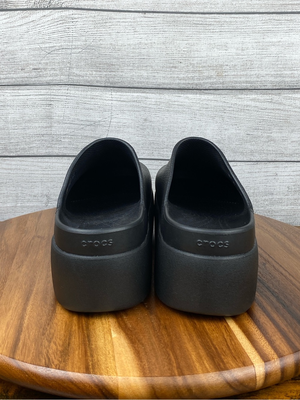 NEW Crocs Dylan Platform Black Clog Mule Women’s Shoe Size 11 - Picture 5 of 10